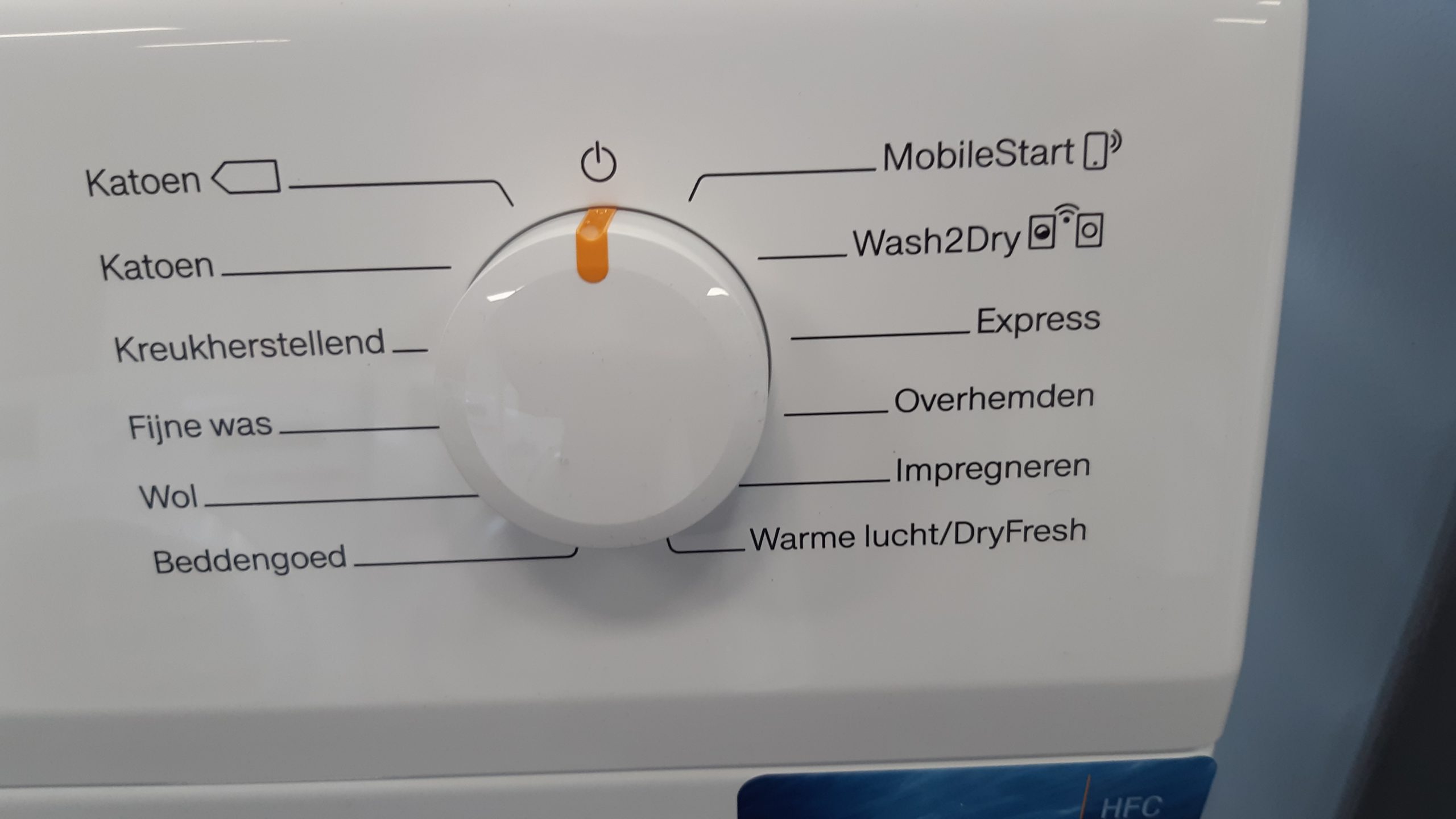 wasmachine knop