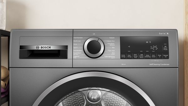 Bosch Warmtepompdroger Exclusiv zwart
